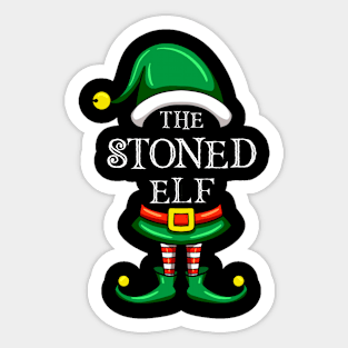 The Stoned Elf Matching Family Christmas Pajama Sticker